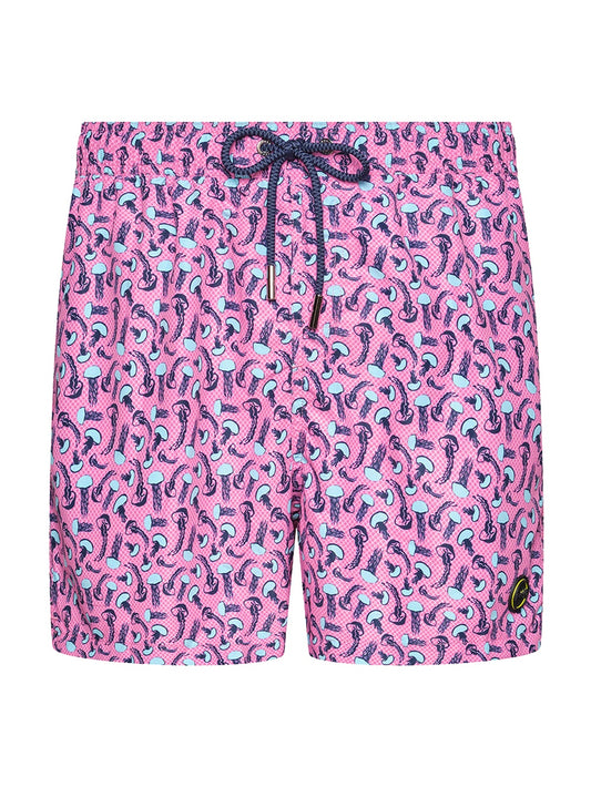 F**k Shorts - Costumi Uomo - Fucsia
