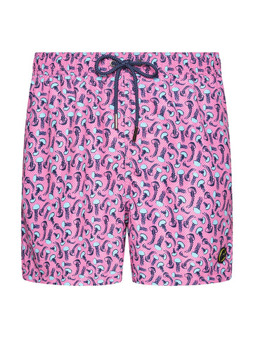 F**k Shorts - Costumi Uomo - Fucsia