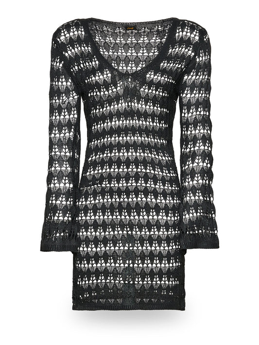 F**k Vestito Corto Black - Abiti Donna - Nero