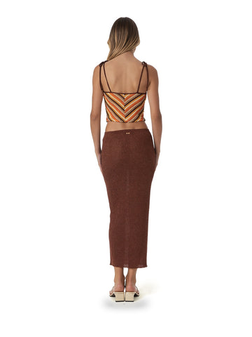 F**k Canotta Brown - T-Shirt Donna - Marrone