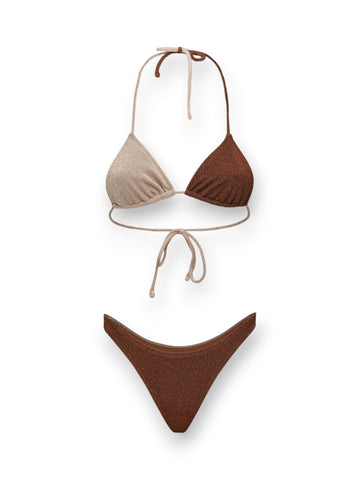 F**k Triangolo Americano Fisso - Costumi Donna - Marrone