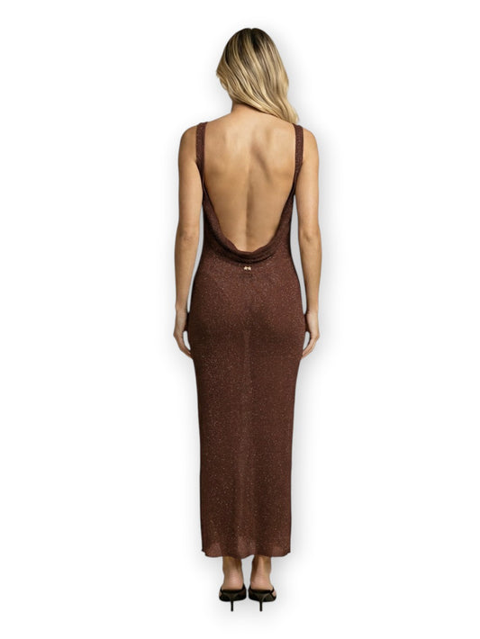 F**k Vestito - Lungo Gold - Abiti Donna - Marrone