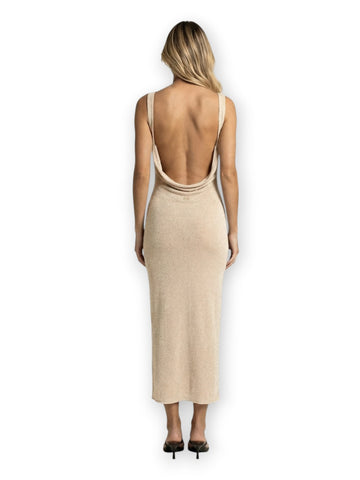 F**k Vestito - Lungo Gold - Abiti Donna - Oro