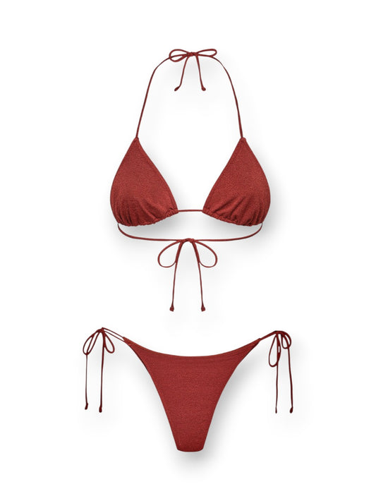 F**k Triangolo - Slip Regolabile Rust - Costumi Donna - Ruggine