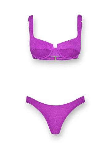 F**k Reggiseno Ferretto - Brasiliano Fisso Ru - Costumi Donna - Viola
