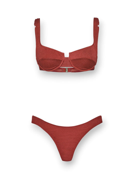 F**k Reggiseno Ferretto - Brasiliano Fisso Ru - Costume Donna - Viola