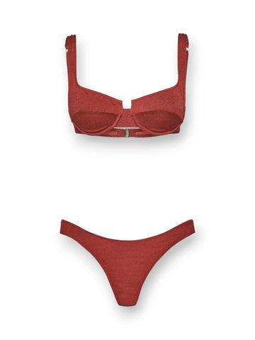 F**k Reggiseno Ferretto - Brasiliano Fisso Ru - Costume Donna - Viola