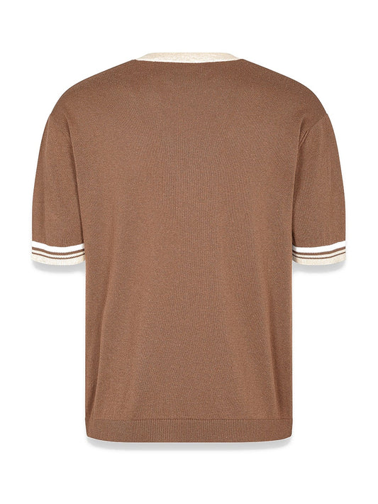 Gaelle T-shirt In Maglieria - T-Shirt Uomo - Moka