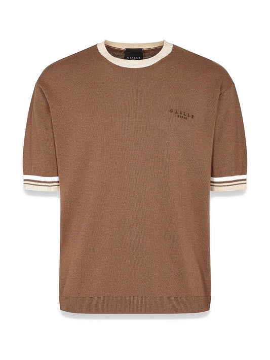 Gaelle T-shirt In Maglieria - T-Shirt Uomo - Moka