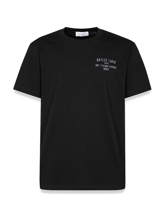 Gaelle T-shirt Fit.basic Stampa Fronte/retro - T-Shirt Uomo - Nero