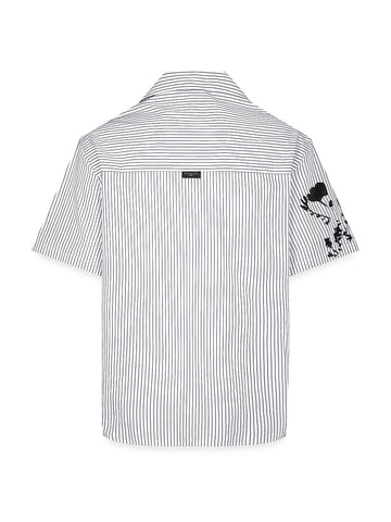Gaelle Camicia Fit. Bowling Manica Corta - Camicie Uomo - Bianco