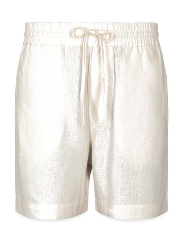 Gaelle Bermuda In Lino - Shorts Uomo - Beige
