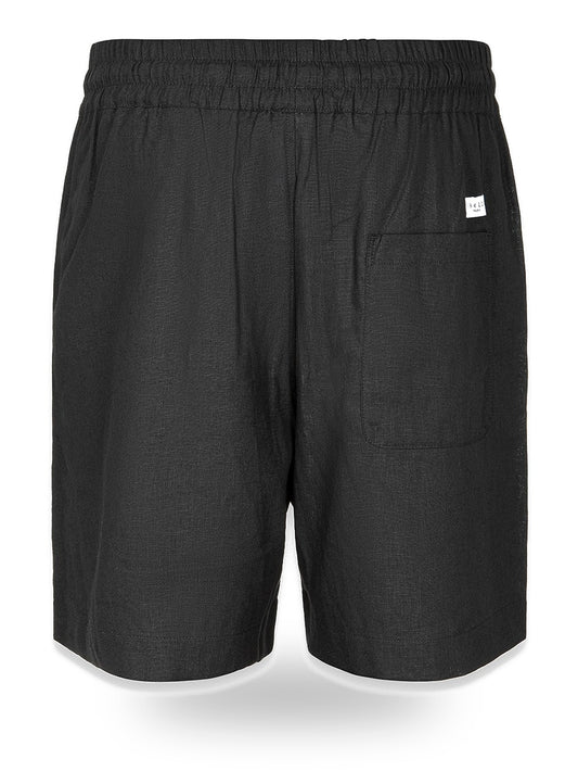 Gaelle Bermuda In Lino - Shorts Uomo - Nero