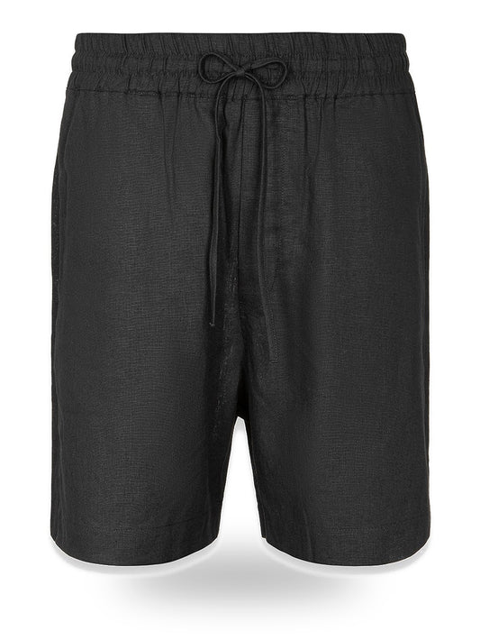 Gaelle Bermuda In Lino - Shorts Uomo - Nero