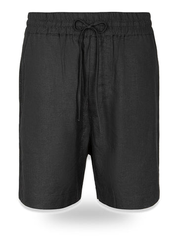 Gaelle Bermuda In Lino - Shorts Uomo - Nero