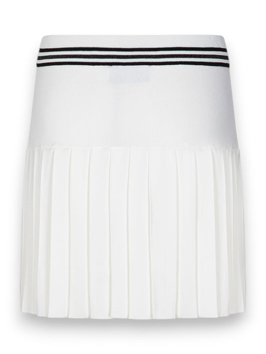 Gaelle Minigonna In Maglia A Pieghe - Gonne Donna - Avorio