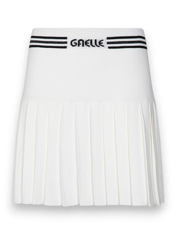 Gaelle Minigonna In Maglia A Pieghe - Gonne Donna - Avorio
