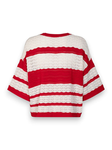 Gaelle Maglia M/M A Righe - Maglieria Donna - Rosso