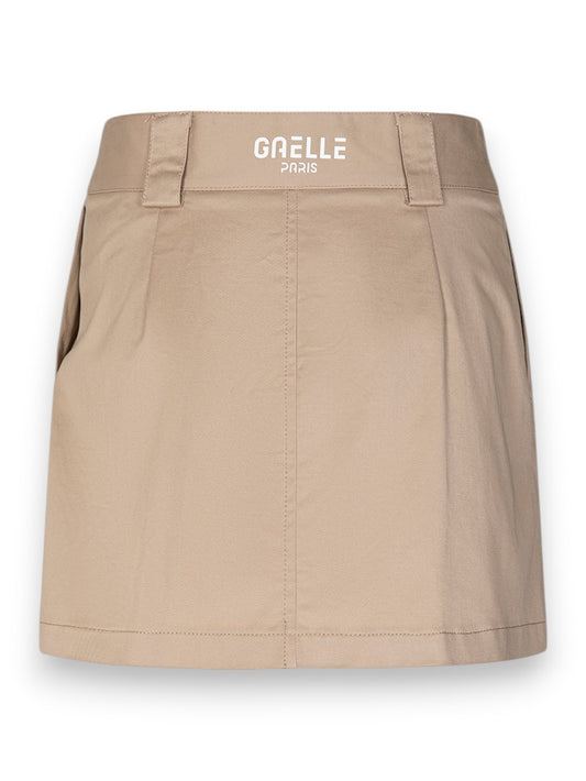 Gaelle Gonna Corta In Cotone Con Sacco Tasca A Contrasto - Gonne Donna - Safari