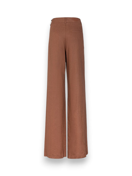 Gaelle Pantalone Dritto In Mistolino - Pantaloni Donna - Moka