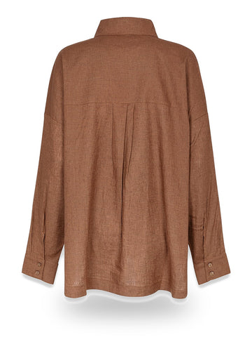 Gaelle Camicia Manica Lunga In Mistolino - Camicie Donna - Moka