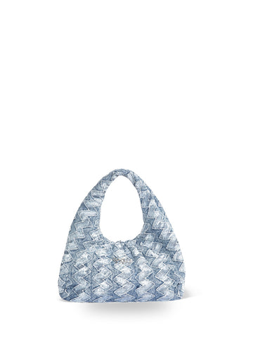 Gaelle Maxi Shoulder Strap Denim - Borse Donna - Denim