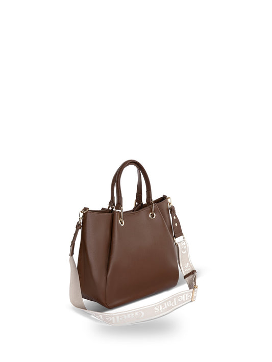 Gaelle Maxi Hand Bag Tracolla Jacquard - Borse Donna - Moka