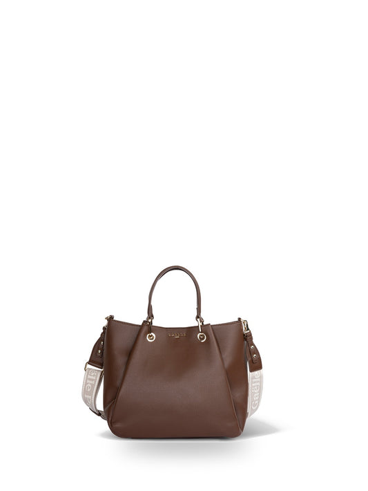 Gaelle Maxi Hand Bag Tracolla Jacquard - Borse Donna - Moka