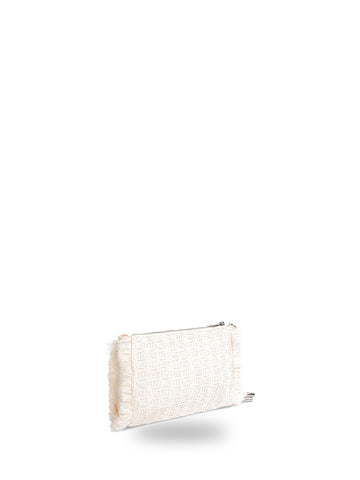 Gaelle Regular Pochette Ricamo Logo - Borse Donna - Beige