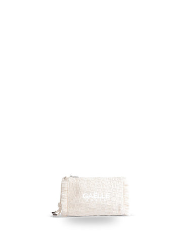 Gaelle Regular Pochette Ricamo Logo - Borse Donna - Beige