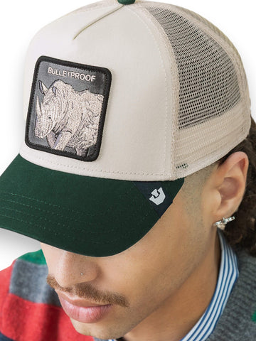 Goorin Bros Bulletproof Trucker - Cappelli Uomo - Chalk/Sea