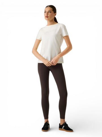 Guess Athleisure Briana Ss T-Shirt - T-Shirt Donna - Panna