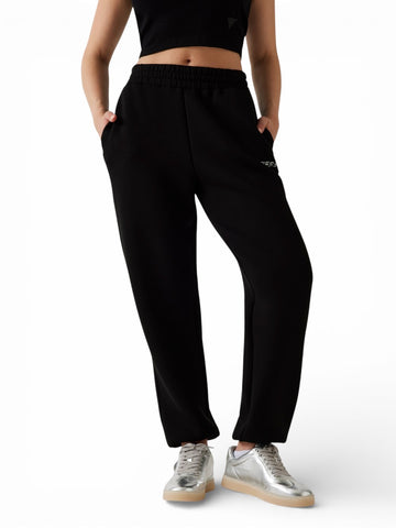 Guess Athleisure Cecilia Scuba Jogger Pants - Pantaloni Donna - Nero