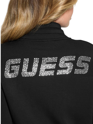 Guess Athleisure Cecilia Scuba Zip Sweatshirt - Felpe Donna - Nero