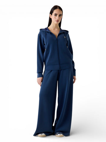 Guess Athleisure Olympe Full Zip Hoodie Sweatsh - Felpe Donna - Blu