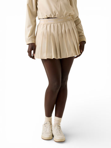 Guess Athleisure Selene Pleated Skirt - Gonne Donna - Panna