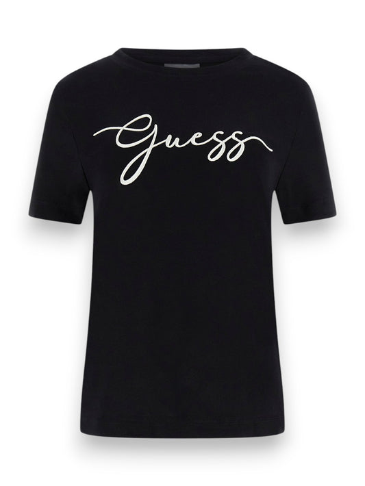 Guess Athleisure Circe Ss Cn T-Shirt - T-Shirt Donna - Nero