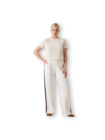 Guess Athleisure Milena Ss Cn T-Shirt - T-Shirt Donna - Panna