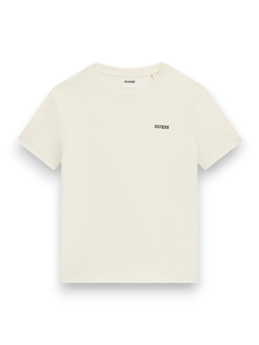 Guess Athleisure Milena Ss Cn T-Shirt - T-Shirt Donna - Panna