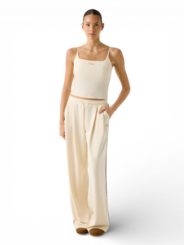 Guess Athleisure Jasmine Top - T-Shirt Donna - Panna