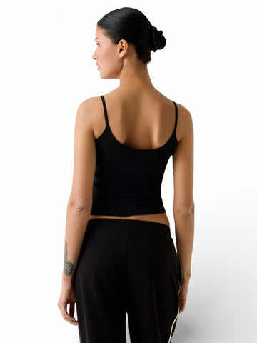 Guess Athleisure Jasmine Top - T-Shirt Donna - Nero