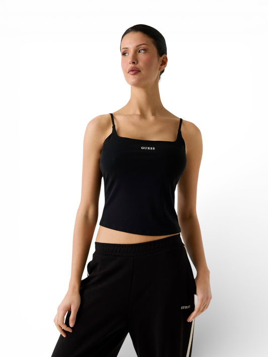 Guess Athleisure Jasmine Top - T-Shirt Donna - Nero