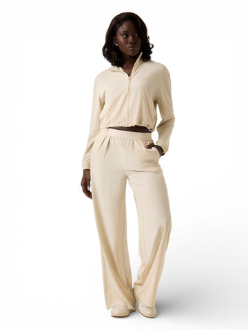 Guess Athleisure Selene Full Zip Jacket - Felpe Donna - Crema