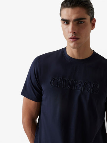Guess Athleisure Ss Alphy T-Shirt - T-Shirt Uomo - Blu
