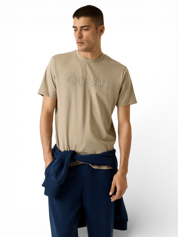 Guess Athleisure Ss Alphy T-Shirt - T-Shirt Uomo - Salvia