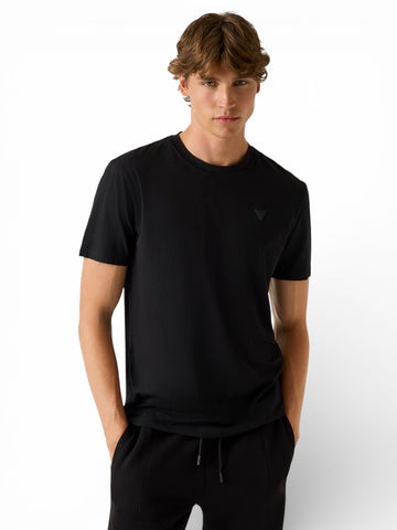 Guess Athleisure Hedley Ss T-Shirt - T-Shirt Uomo - Nero
