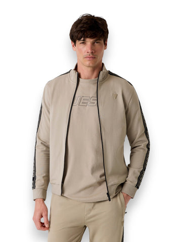 Guess Athleisure Full Zip New Arlo Sweatshirt - Felpe Uomo - Salvia