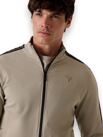 Guess Athleisure Full Zip New Arlo Sweatshirt - Felpe Uomo - Salvia