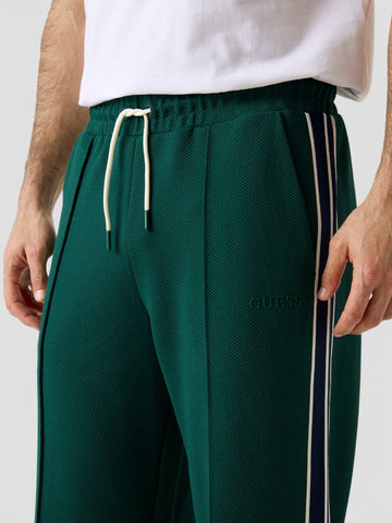 Guess Athleisure Spiros Straight Leg Pant - Pantaloni Uomo - Verde/blu