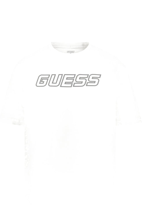 Guess Gustave Cn Ss T-shirt - T-Shirt Uomo - Bianco